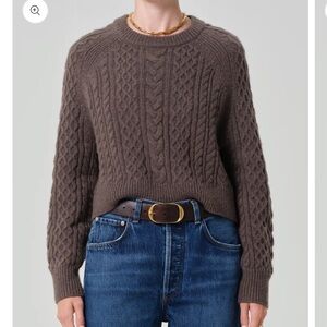 NWT Citizens of Humanity X Argent Cable Raglan
In Tornado Brown